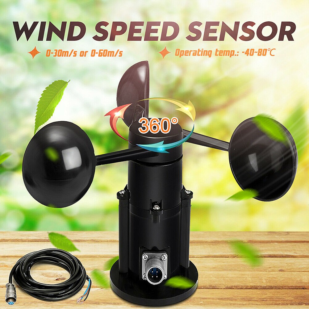 With Cable Instrument 0-5V Three Cups Anemometer W... – Vicedeal
