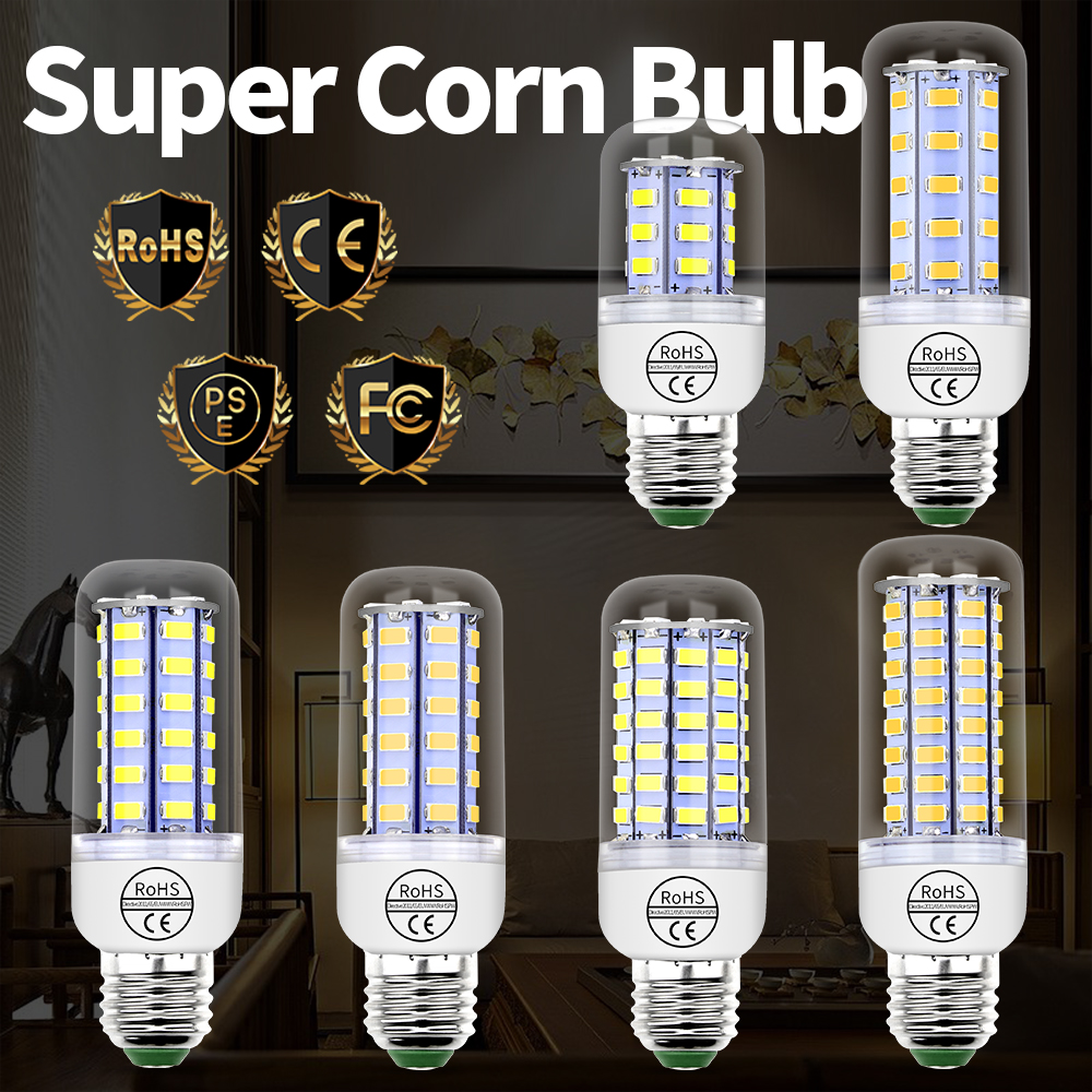 220V LED Corn Bulb E27 Lamp E14 Light GU10 Bombillas B22 Ampoule G9 LED Chandeliers 240V Lampada 3W 5W 7W 9W 12W 15W For Home