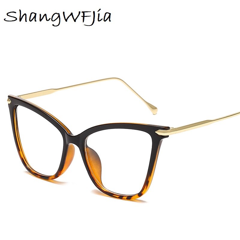 Cat eye brillenmonturen dames merk transparante lenzen bijziendheid brilmontuur dames helder brilmontuur bril