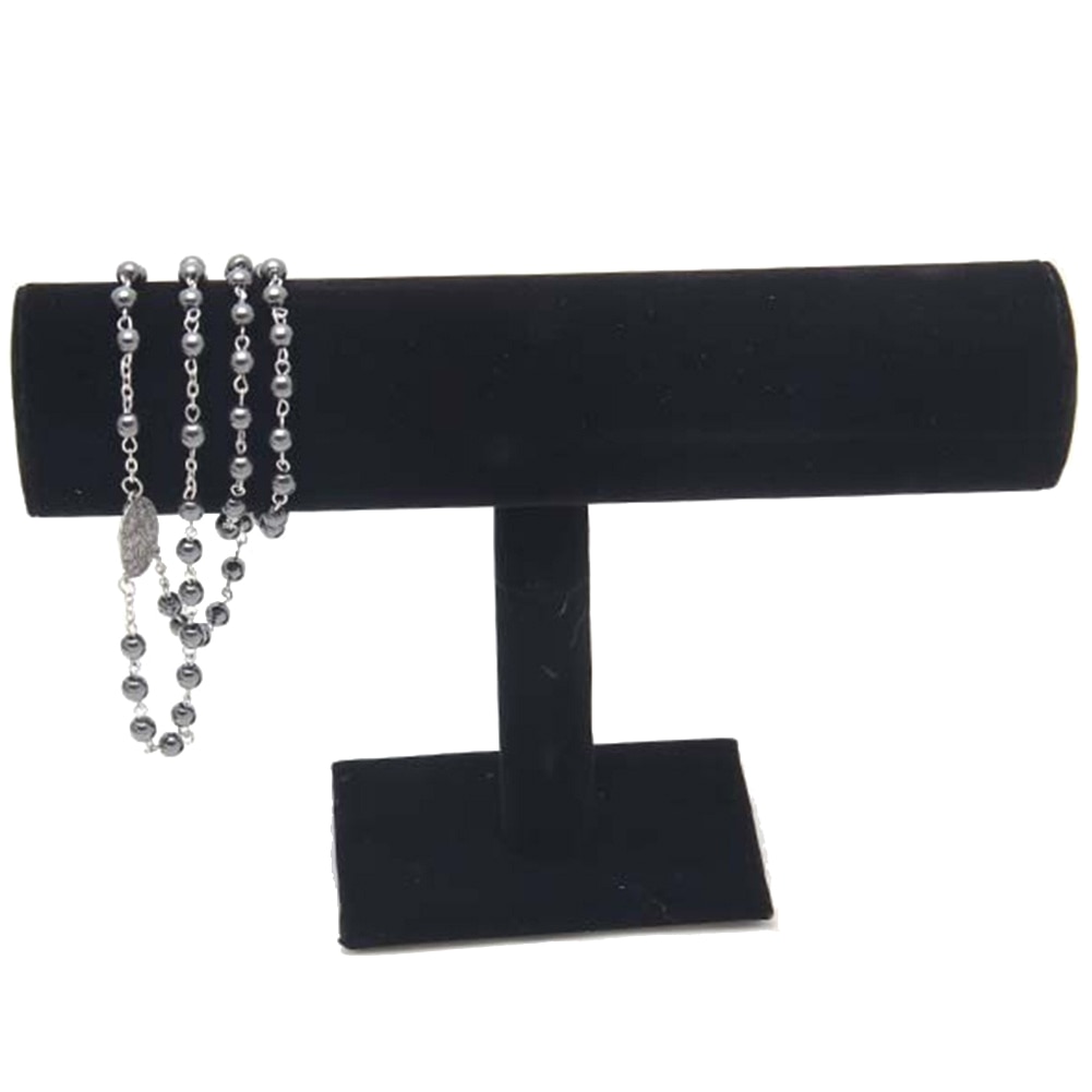 Samt Schmuck Display Rack Schmuck T-Bar Rack Schmuck Organizer Lagerung Für Armband/Armband/Armbanduhr/halskette Display Stand