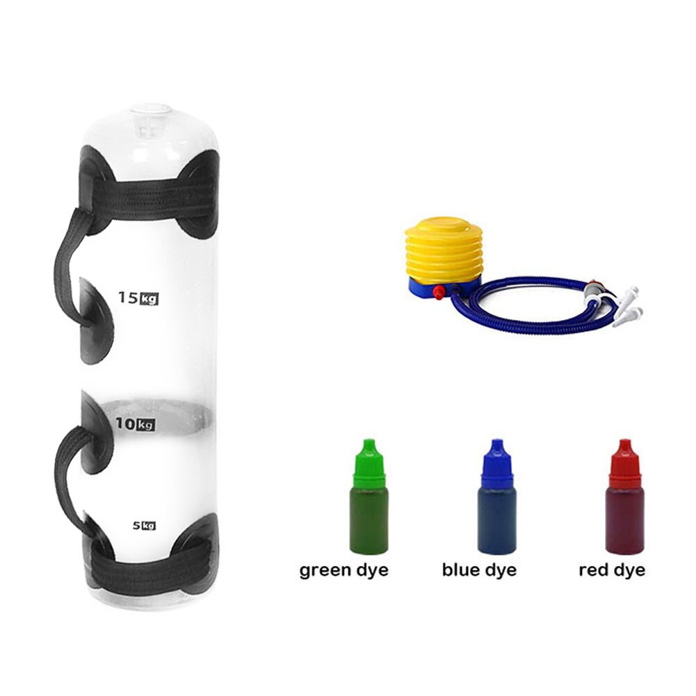 15/20/35KG Adjustable Water Power Bag Home Fitness Aqua Bags Weightlifting Body Building Gym Sports Crossfit Heavy Duty: Middle Size MAX 20KG