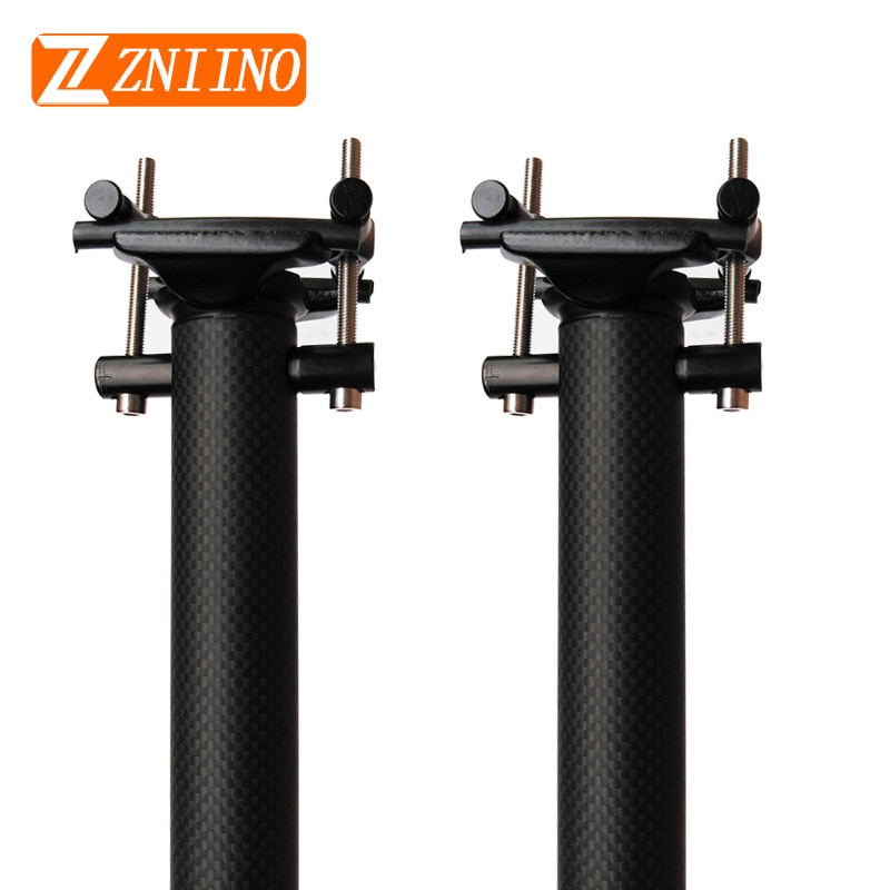 Ingen logo carbon sadelpind 27.2/30.8/31.6 mtb cykel sadelpind rør fuld carbon fiber sadelpind carbon mtb blank/mat