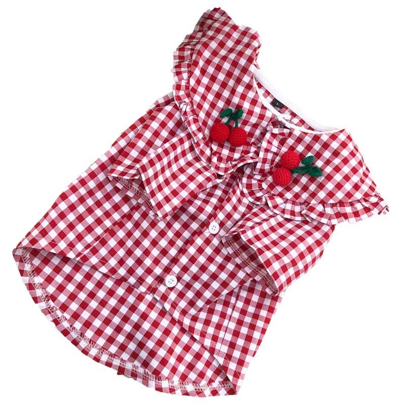 Camisa a cuadros para perros pequeños, abrigo de Chihuahua, Schauzer, Akita, ropa para cachorros, Gato, nueva