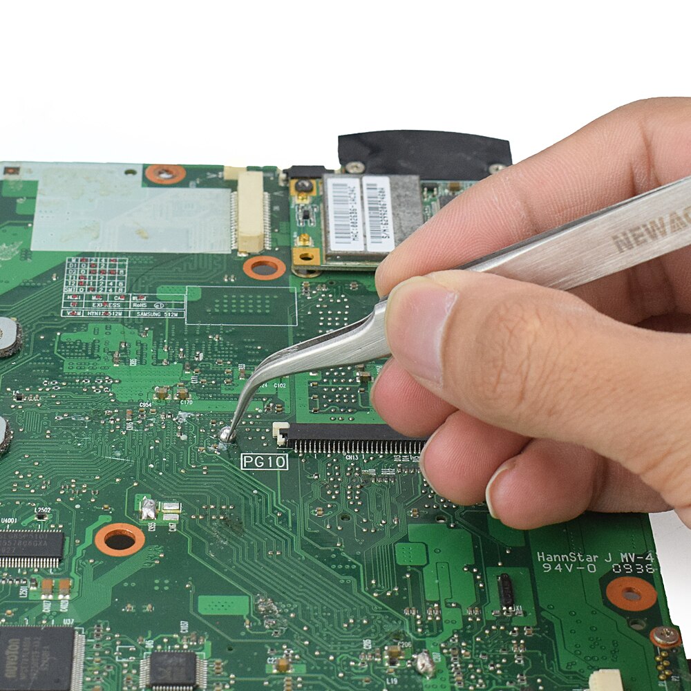 NEWACALOX 6 teile/satz Präzision Pinzette Anti-statische Anti-säure Nicht-magnetische Tipps für Elektronik Schmuck-, der reparatur Hand Werkzeuge