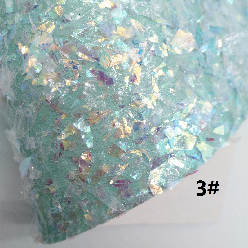 BLUE Glitter Fabirc, Faux Leather Fabric, Lace Synthetic Leather Fabric Sheets For Bow A4 8"x11"Twinkling Ming XM509: 3