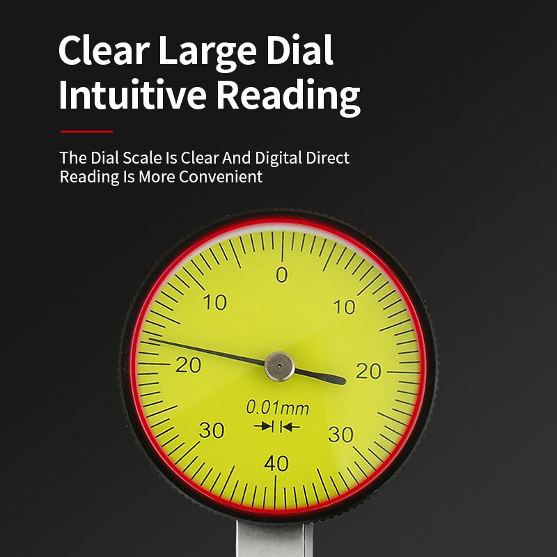 0.08 Leverage Dial Indicator Magnetic Base Bracket Dial Indicator Measuring Probe Micrometer Measuring Tool Magnetic Bore Gauge