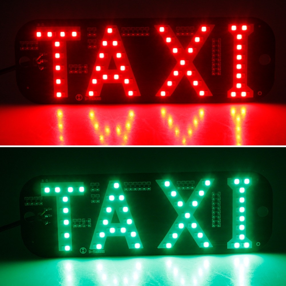 Avacom 1Pcs Led Taxi Display Signaal Indicator 12V Led Cab Top Teken Voorruit Lamp Voor Kia/ lada/Hyundai/Renault/Ford/Vw