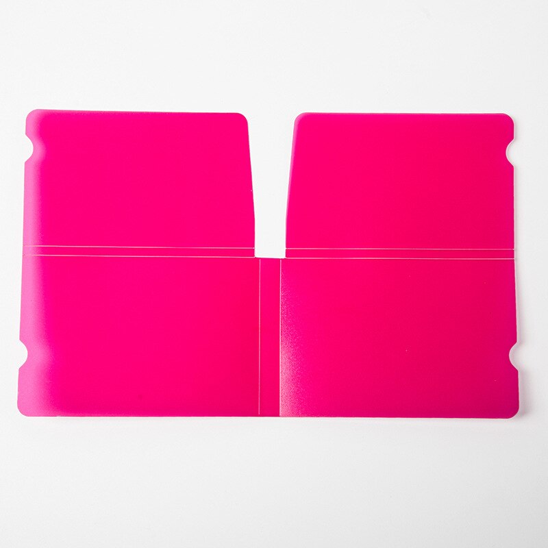Mini pp bærbare plastik maske clips elev engangs ansigtsmaske opbevaring kuffert beholder sammenfoldelig maske holder genbrug maske opbevaring: Rød