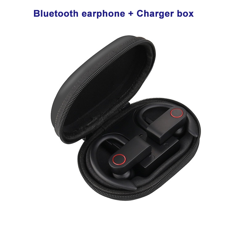 GOOJODOQ True sans fil écouteurs TWS Bluetooth écouteur 5.0 avec chargeur boîte sport écouteurs Bluetooth casque pour iphone xiaomi: A9(no logo)