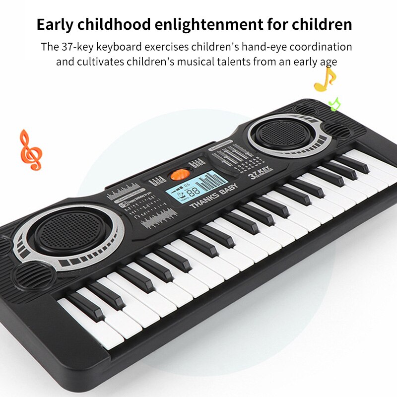 37 touches musique numérique clavier électronique clavier bébé Piano deux Modes réglable Piano électrique musique Intelligence jouets