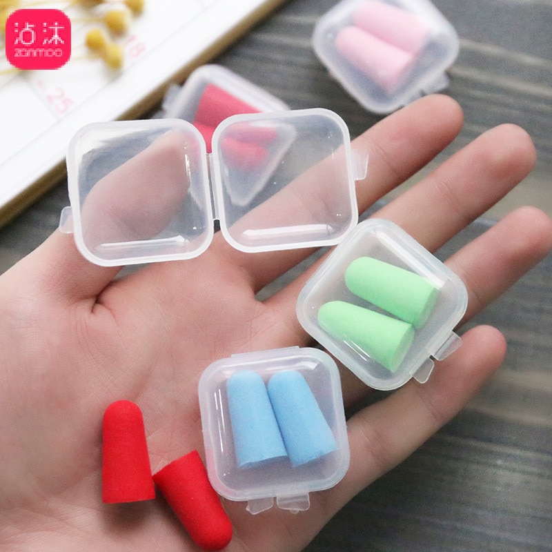 1066 Pajama Ear Plug Sponge Sound Insulation Sleep Men and Women Work Silencer Mute Noise Reduction Anti-Snoring