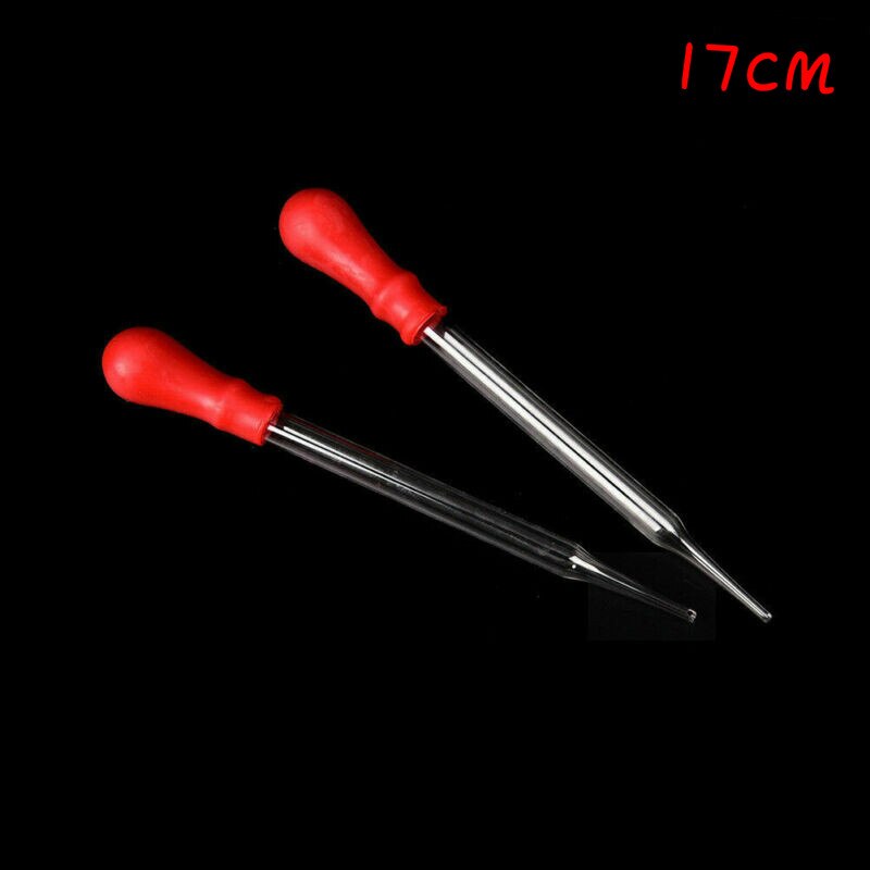 1Pcs Glass Dropper Medicine Pipette Durable Silicone Head Liquid Dropper Burette Transfer Pipette Lab Supplies 9/10/12/15/17/18: 17cm