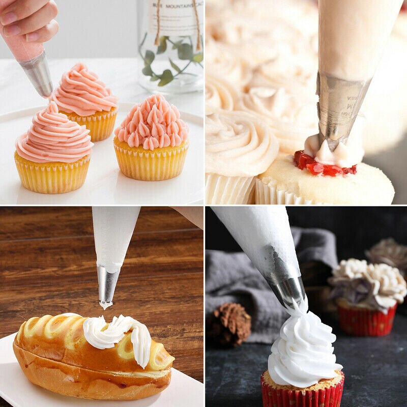 100 Thick Plastic Disposable Pastry Bag Icing Piping Cake Cupcake Decorating Bag