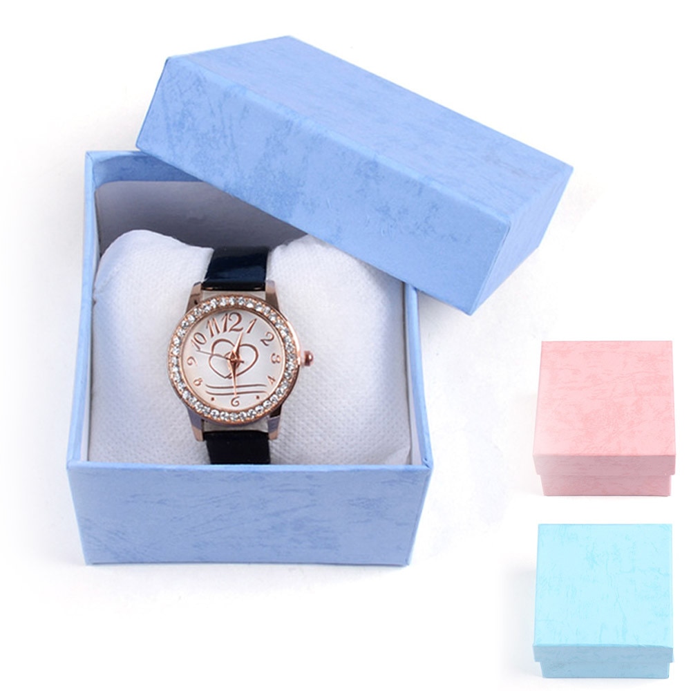 Snelle Levering Duurzaam Horloge Box Case Voor Armband Armband Sieraden Horloge Houder Horloge Stand Caja Reloj