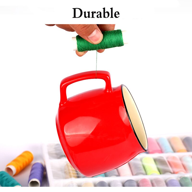 39pz Filo per Cucire 110 iarde Poliestere Rocchetti di Filo per la Macchina Da Cucire trapuntatura Overlock Ricamo A Mano Filo Strumenti di Cucito