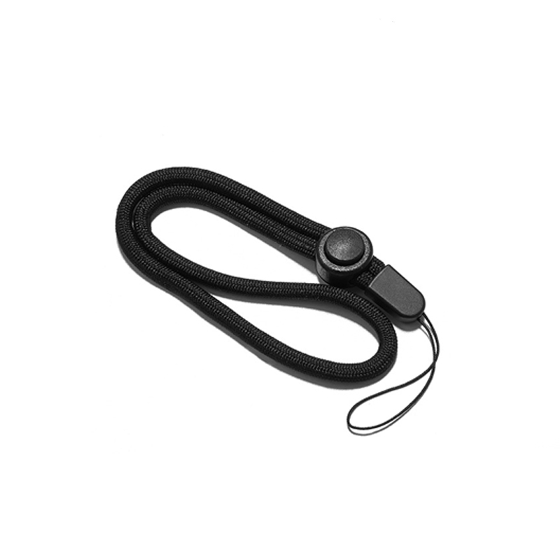 Correa de muñeca para mano, cordón ajustable de nailon para GoPro Hero, cámara de acción, llaves, llavero, teléfono, unidad Flash USB, billetera: Color negro