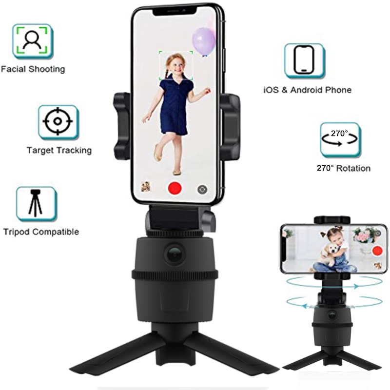 Multi-funktion 720P HD Computer Kamera Webcam IA Gesicht Verfolgung 270 ° Rotierenden Clever PTZ Persönliche Roboter Kamera PTZ Stativ