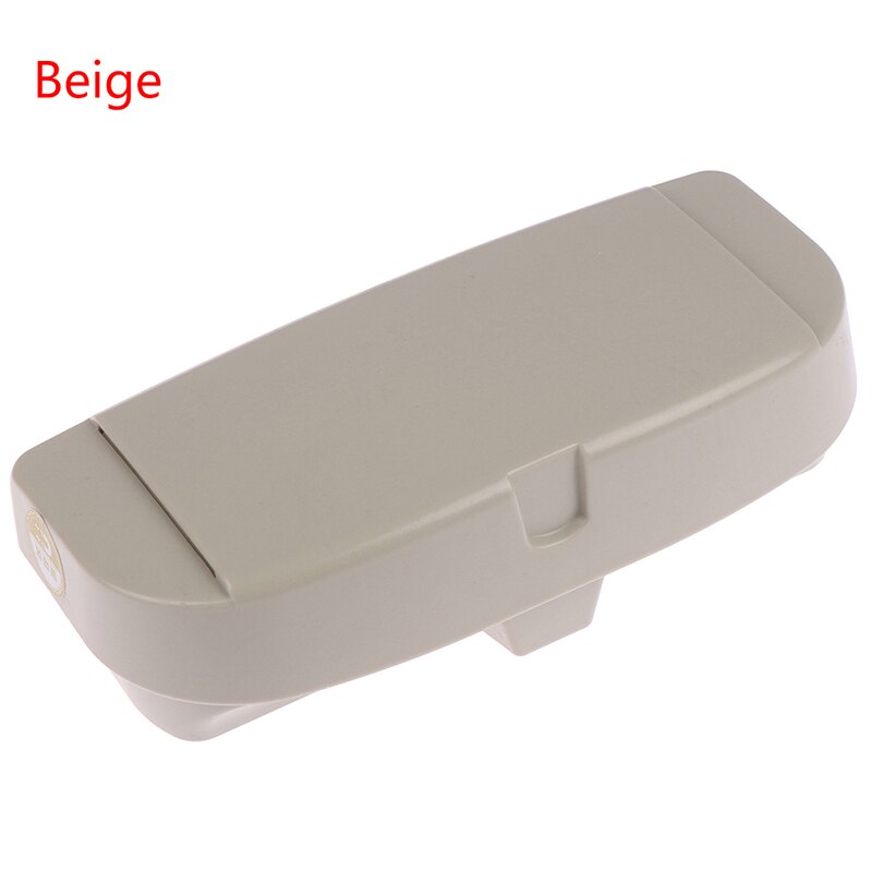 Bil universel solbrille holder tilbehør briller etui holder multifunktionel brille etui boks holder til briller: Beige