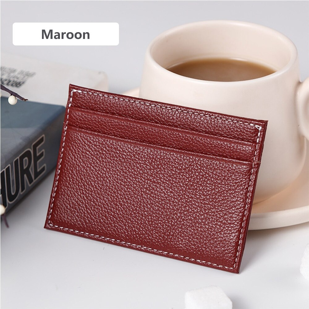 2020 adisputent venda quente moda senhoras couro do plutônio mini carteira cartão titular da chave zip coin purse bolsa de embreagem bolsa moedas sacos finos: Maroon