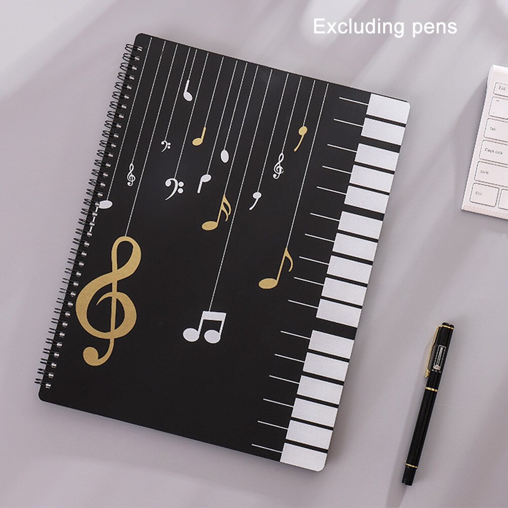 20 sider hjem dokumenter lagring kontor paino musikk arkmappe multifunksjonelle partitur papir filholder studenter studerer  a4 nybegynnere