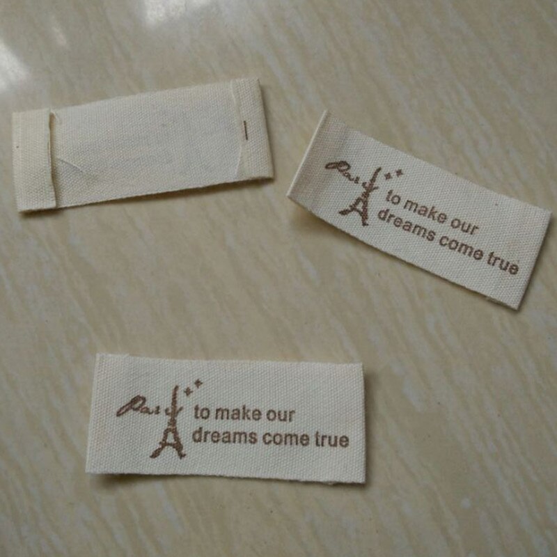 100 Etiquetas De Tela Lavables, Etiquetas Personalizadas Para Planchar