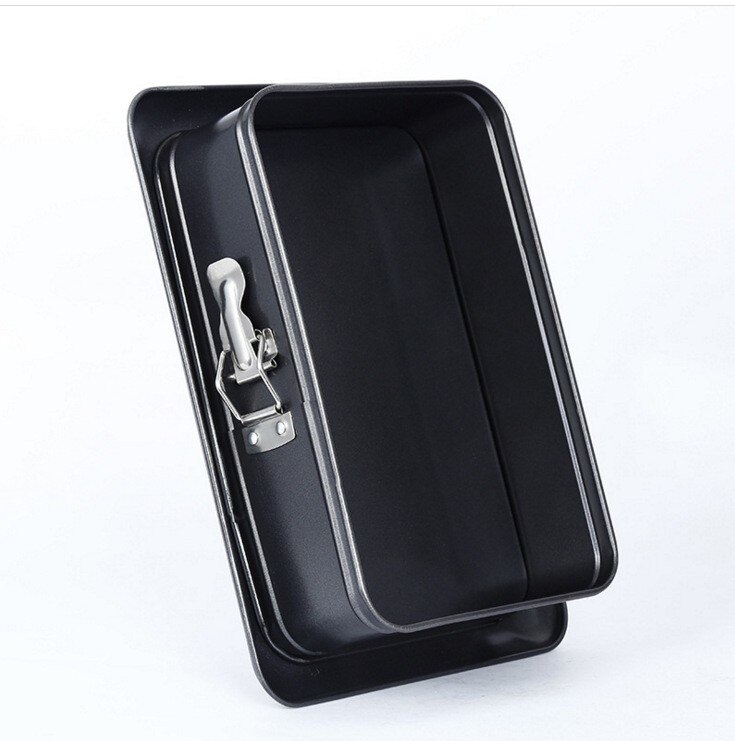 Portable non-stick metal cheese cheesecake pan, Springform pan, detachable rectangular cake pan, carbon steel baking pan