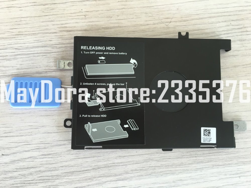 Brand original laptop parts For Dell Precision 7510 7520 WorkStation Hard Drive HDD Caddy Bracket and Cable 5WNPC 745TM