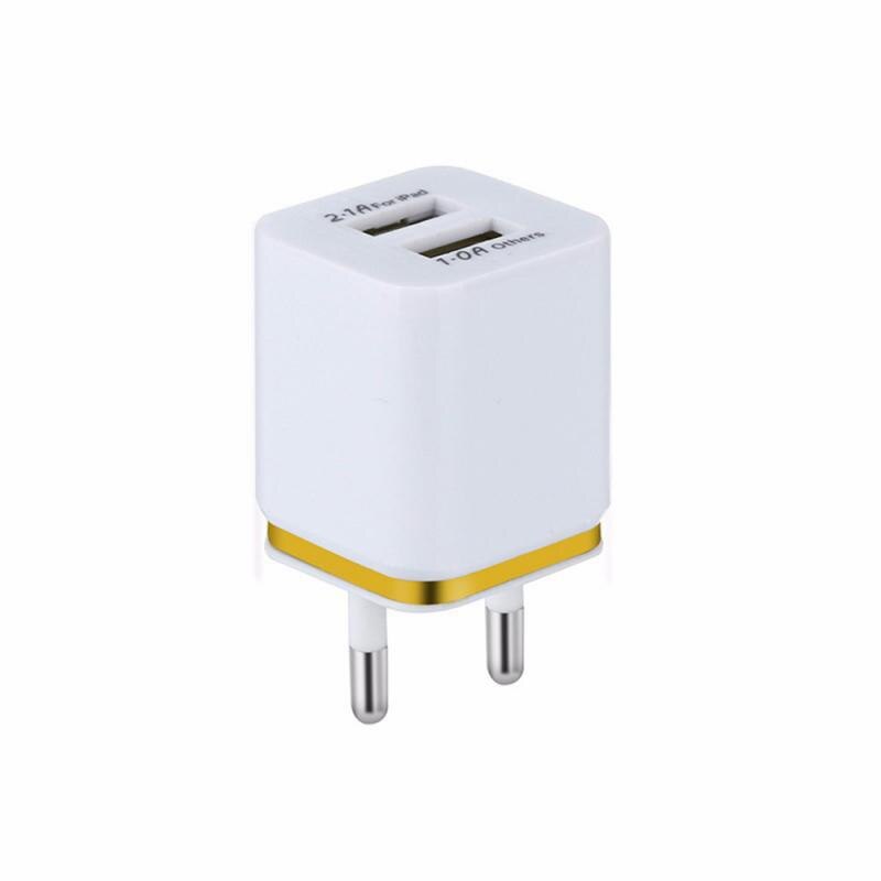 Dual USB Ladegerät 2,1 EINE Schnelle Lade Universal Reise EU/UNS Stecker Adapter Tragbare Wand Handy Ladegerät Für IPhone Für Huawei: gold EU