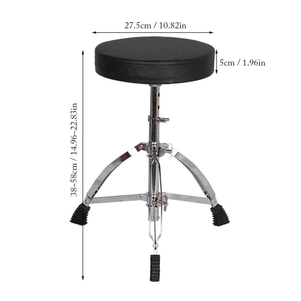 Portable Drum Stool Stainless Steel Adult Seat Chair Children Drum Chair Adjust Height Lift Musical Instruments Drum Chair