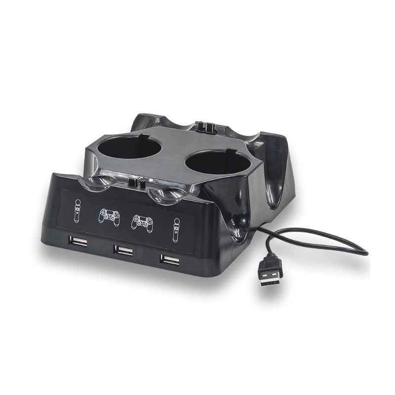 Ladedockingstation opladerholder usb-opladerstativ holder til playstation 4 ps4 slim pro ps vr ps move tilbehør  r9jb