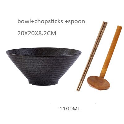 Antowall Japanse Stijl Keramische Ramen Soepkom Keuken Servies Kom Huishouden Restaurant Gearomatiseerde 8Inch Instant Noodle Kom: 5