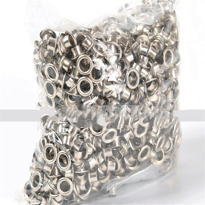 4 5 6 8 10 12 13 17 20 22mm belagte metaløjer til tøjtilbehør  el02