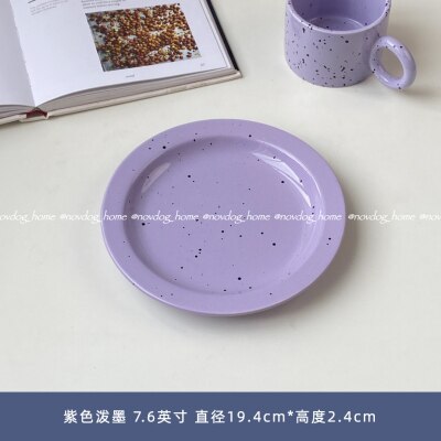 Dessert Serving Plate Decorative Cake Colorful Ceramic Sushi Nordic Plates Cute Snack Borden Servies Kitchen Supplies DE50CP: style 9