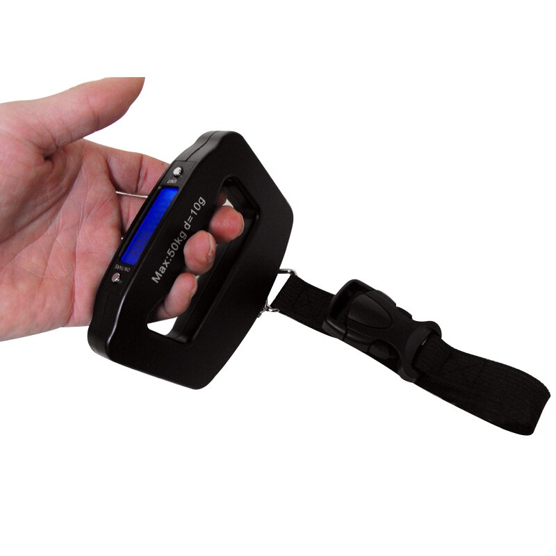Pequeña báscula electrónica portátil Mini balanza electrónica LCD electrónica Digital maleta de viaje bolsa balanza para colgar equipaje 1 Uds