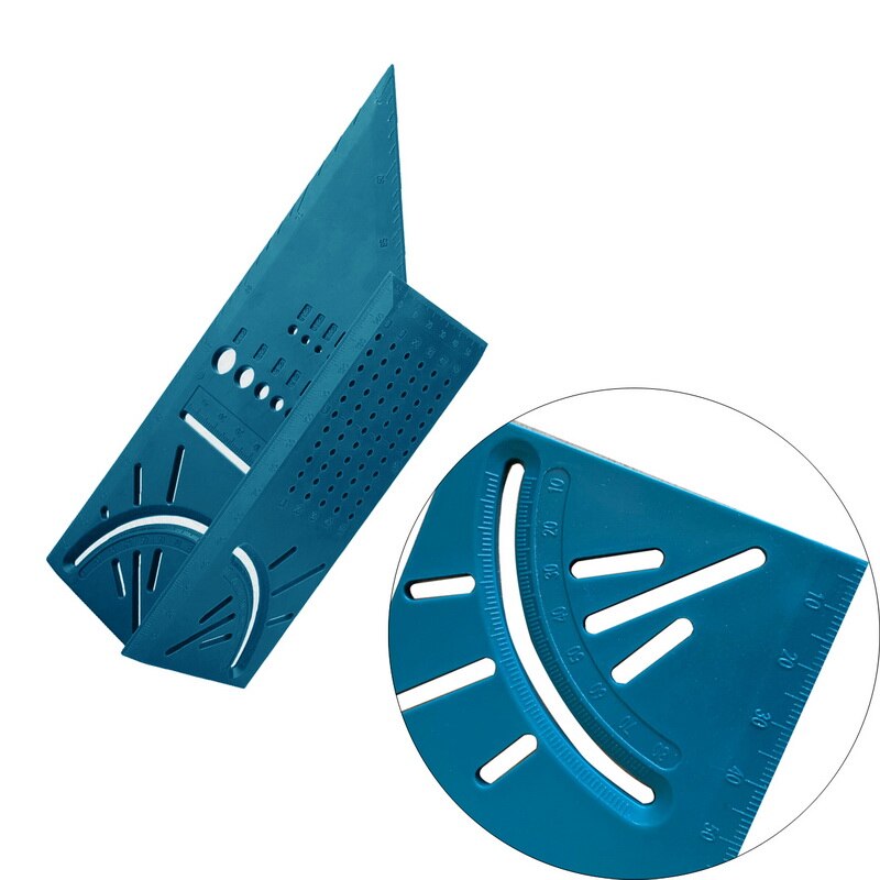 DIDIHOU 3D Angle Measuring Square Woodworking Scribe Measuring Ruler Measure Tool with Gauge and Ruler