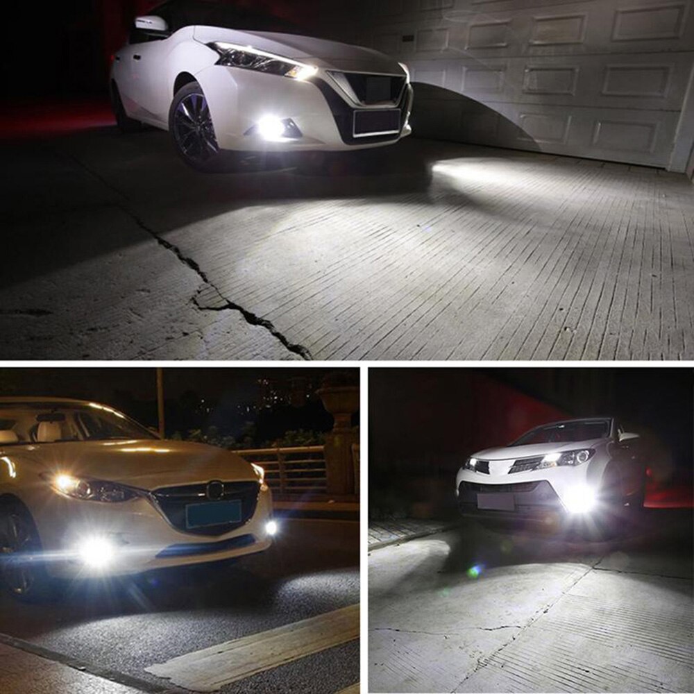 ANMINGPU 1x LED Nebel H11 H8 H9 9005/HB3 9006/HB4 H7 H16 LED-nebelscheinwerfer PSX24W PSX26W p13W LED Auto Nebel Lampe 3030SMD Weiß 12V