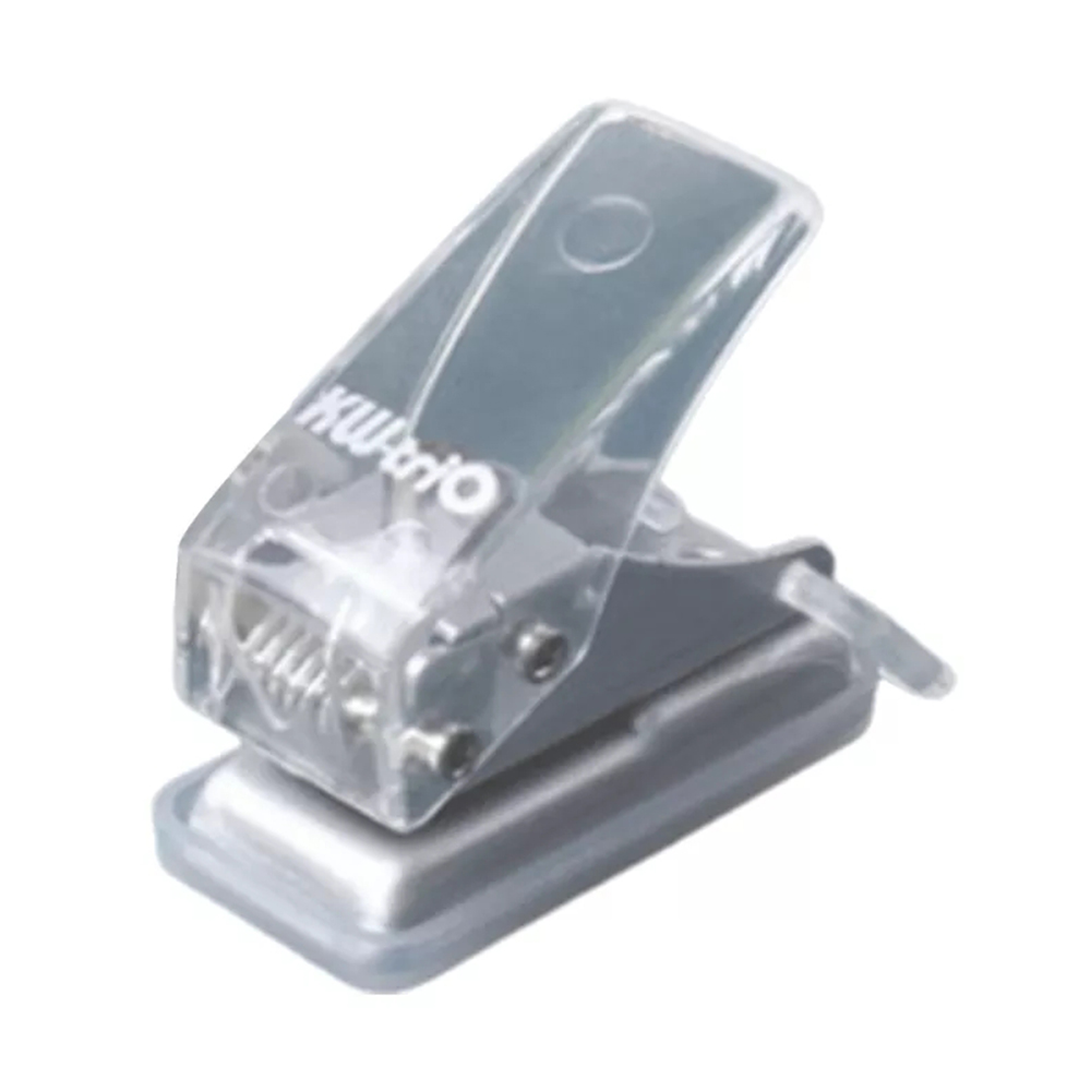 Single Hole Punching Machine Mini Punching Machine Loose-leaf Punching Machine For School Scrapbooks Paper Crafts Stationery: Clear