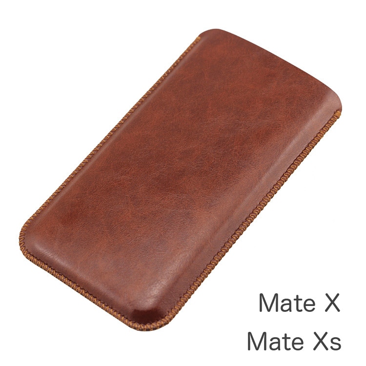 Matexs universele filet holster telefoon rechte leren hoes retro eenvoudige stijl etui voor huawei mate x mate xs telefoontas