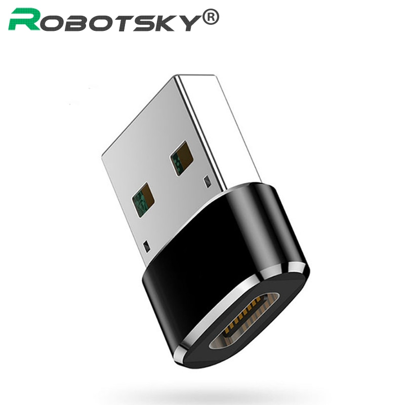 Robotsky Usb Male Naar Usb Type C Vrouwelijke Otg Adapter Converter Type-C Kabel Adapter Voor Nexus 5X6P Oneplus 3 2 USB-C Gegevens Charger