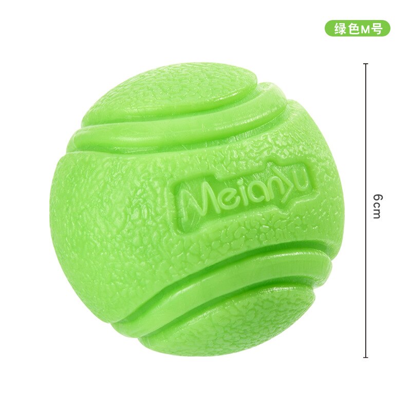 Dog Toy Dog Ball Toys Indestructible Dog Chew Toys Ball Outdoor Interactive Toys for Large Dogs Rubber Balls Dog Accessories: Green 6cm