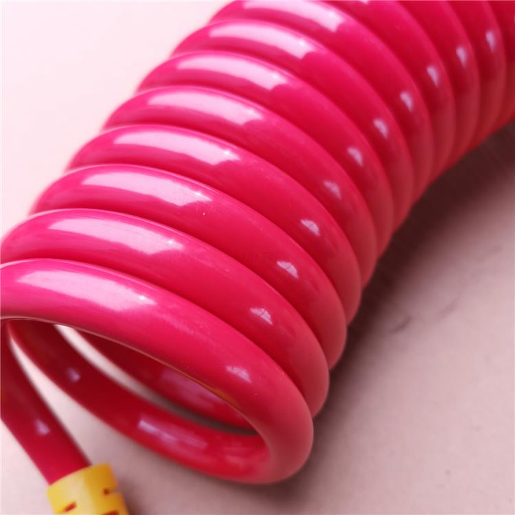 Semi-trailer brake air pipe spiral tube traction truck explosion-proof high pressure anti-freeze PU connection air brake pipe