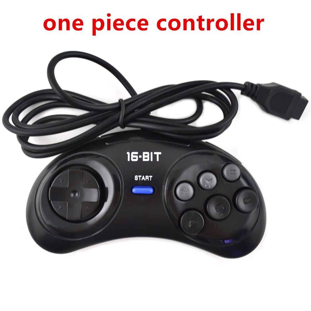 1/2 Pcs Game Controller Voor Sega Genesis 16 Bit Handvat Controller 6 Knop Gamepad Voor Sega md Game Accessoriese: one controller
