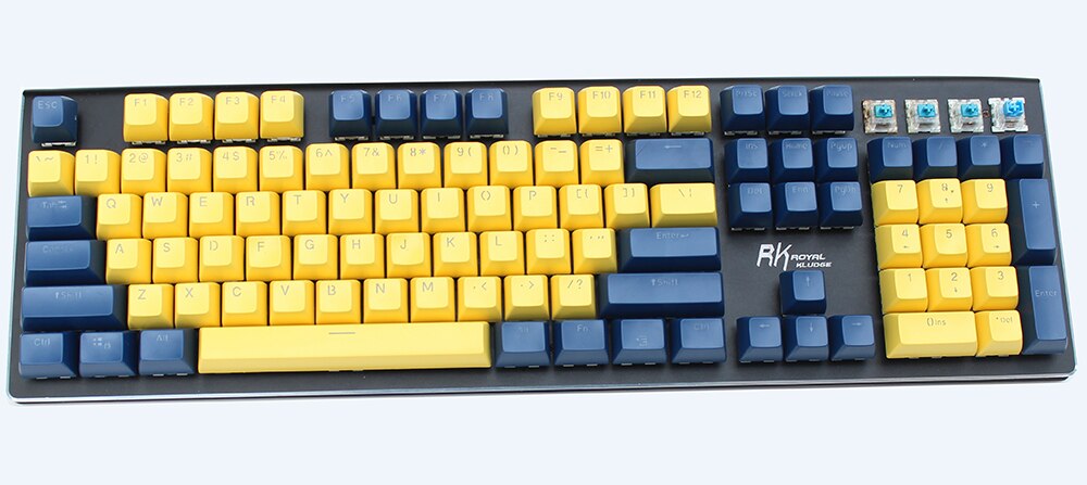 104-key SA Profile Thick ABS Keycaps Double Shot Top Shine Thru ANSI for Cherry MX Switches Mechanical Keyboard: SA104-Mixcolor5
