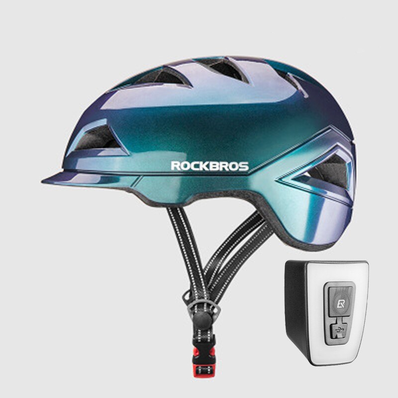 Rockbros Ultralight Stad Fietshelm Mannen Vrouwen Integraal Gegoten Motocycle Elektrische Fiets Veiligheid Hoed Racefiets Fietshelm