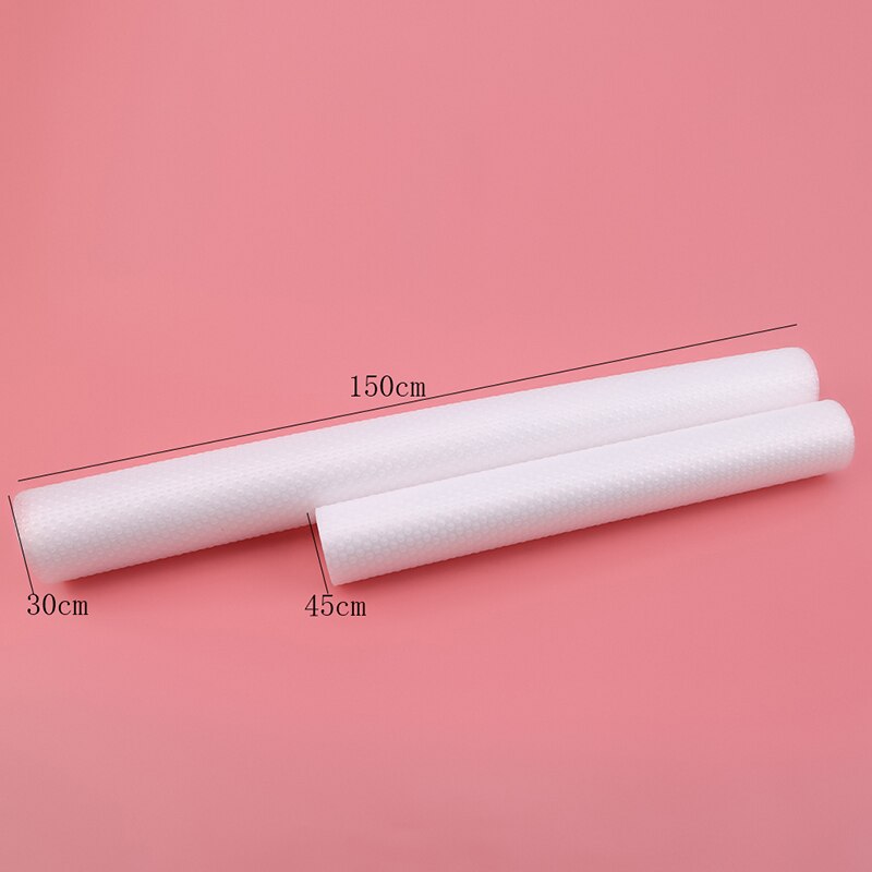 45 * 150cm klar wasserdicht öldicht Regalabdeckung matt Schublade Liner Schrank rutschfeste Tabelle selbstklebende Küchenschrank Kühlschrank
