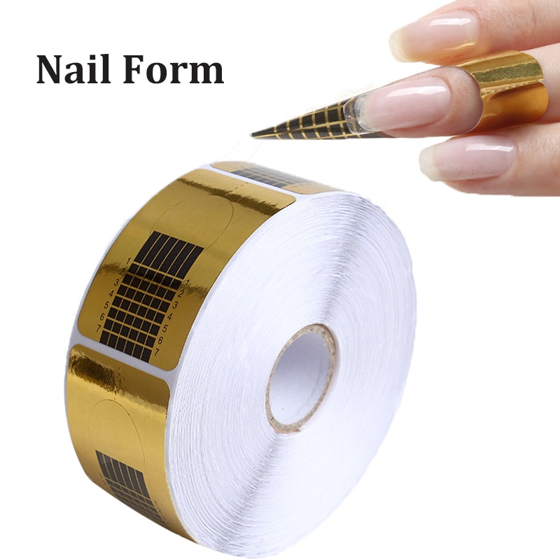 Professionele Nail Forms Acryl Curve Nagel Stickers U Vorm Franse Tips Guide Nail Vorm Styling Tools Voor Nail 100/50P
