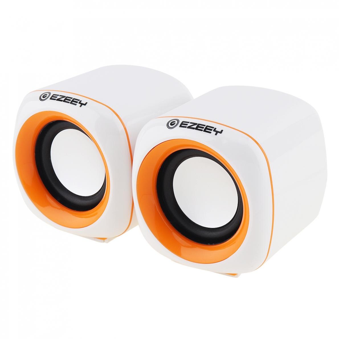 A1 5W Mini Portable USB 2.0 Subwoofer Computer Speakers with 3.5mm Stereo Jack Support Volume Control for PC Laptop Smartphone