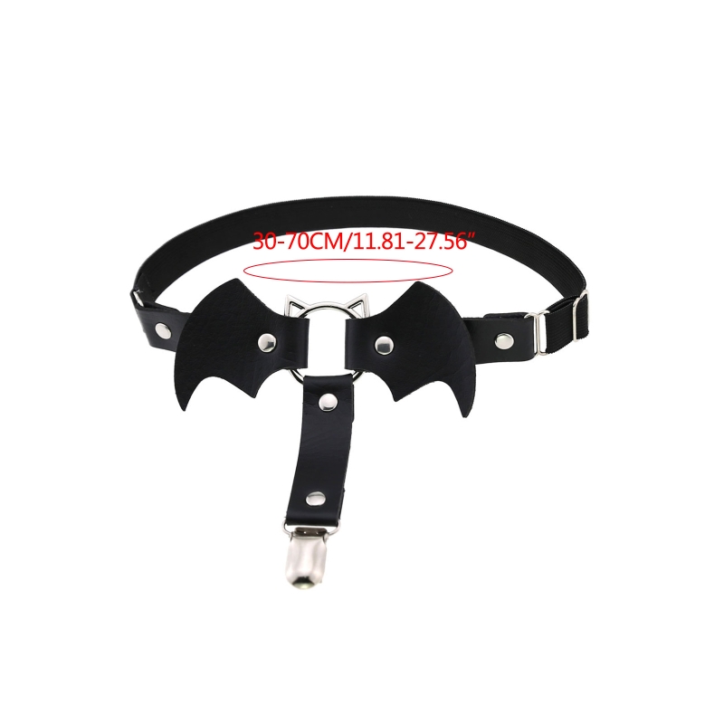 Leder Strumpfbänder für oberschenkel Hohe Socken Schläger-Förmigen Oberschenkel Ring Gothic Leder Strumpfband Strumpf Strumpf Gürtel