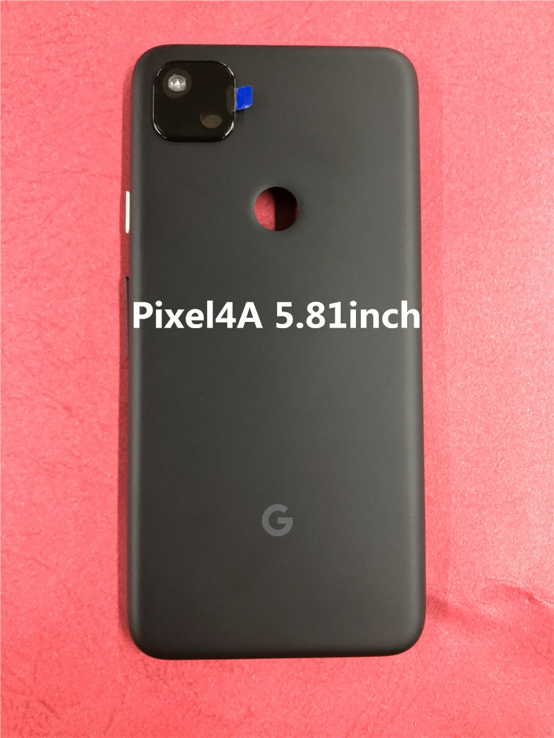 Pixel4A Back Cover For Google Pixel 4A / 4A 5G Housing Rear Door Phone Repair Replace Battery Case + Camera Glass
