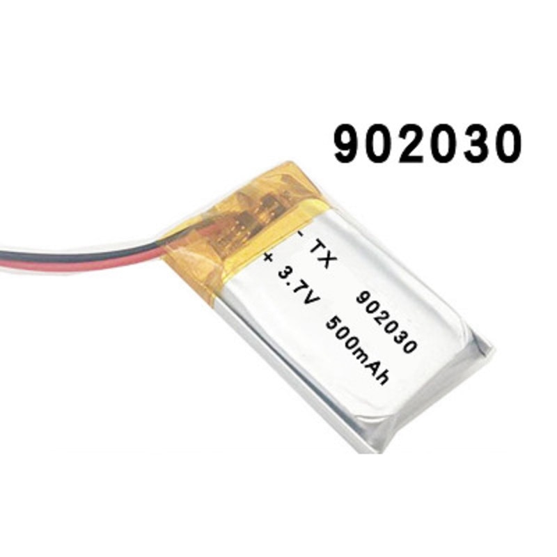 3.7V 500mAh Lithium Polymer LiPo Rechargeable 902030 Battery For Mp3 MP4 GPS DVD Vedio Game camera speaker bluetooth